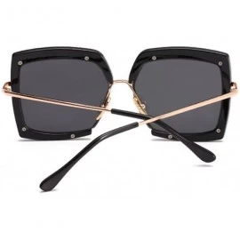 Goggle Metal Inner Sunglasses Retro Transparent Eyewear Goggles UV400 Beach Eyewear - Black - CX18CGQ8ULM $17.78