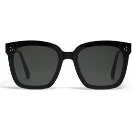Square 2020 Polarized Sunglasses Oversized Sun Glasses Women Men Shades Square frame 100% UV Protection - Black - CB194OK94U7...