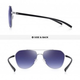Sport Unisex Polarized Sunglasses Men - Black Silver&gray - C118A380D2I $20.98