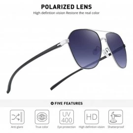 Sport Unisex Polarized Sunglasses Men - Black Silver&gray - C118A380D2I $20.98