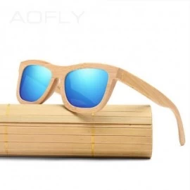 Aviator New Bamboo Sunglasses Men Polarized Sun Glasses For Women Brand C01Brown - C04red - CK18Y5W9WRO $39.74