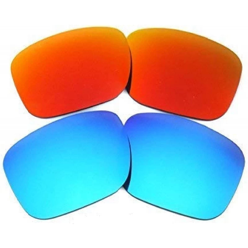 Oversized Replacement Lenses Holbrook Blue&Red Color Polarized-FREE S&H. 2 Pairs - Blue&red - CB127WJMJ1L $17.12