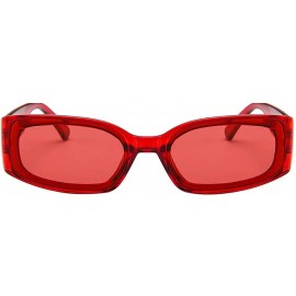 Round Polarized Sunglasses for Men Women Lightweight Fashion Sunglasses Unisex - Red - C618T5N4SXA $19.40