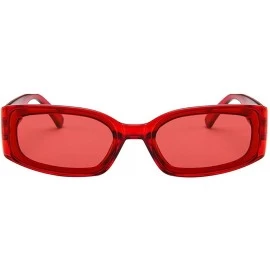Round Polarized Sunglasses for Men Women Lightweight Fashion Sunglasses Unisex - Red - C618T5N4SXA $8.94