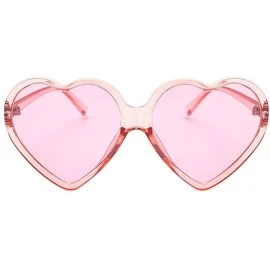 Oversized Fashion Heart Rimless Sunglasses - W - CD1908SODZT $8.52