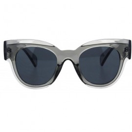 Butterfly Womens Sunglasses Thick Horn Rim Butterfly Fashion Frame UV 400 - Grey (Black) - CS18O7OZEKC $23.26
