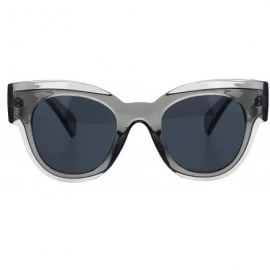 Butterfly Womens Sunglasses Thick Horn Rim Butterfly Fashion Frame UV 400 - Grey (Black) - CS18O7OZEKC $10.42