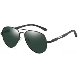 Aviator Men's Metal Polarizing Sunglasses Classic Big Frame Toad Mirror Sunglasses Driving Mirror - C - C318QCIE8I4 $59.24