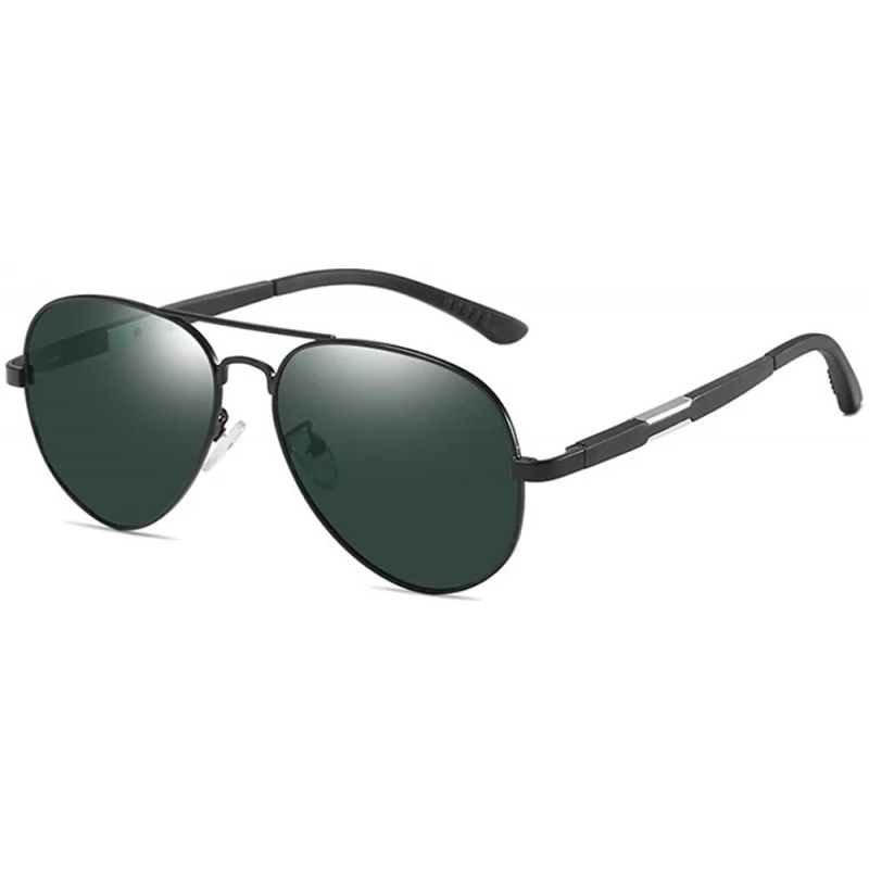Aviator Men's Metal Polarizing Sunglasses Classic Big Frame Toad Mirror Sunglasses Driving Mirror - C - C318QCIE8I4 $32.02
