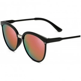 Square Fashion Cat Eye Sunglasses Women Oversized Steampunk Vintage Sun Glasses Ladies Retro Er Color Lens - Purple Lens - CJ...