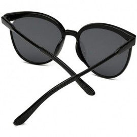 Square Fashion Cat Eye Sunglasses Women Oversized Steampunk Vintage Sun Glasses Ladies Retro Er Color Lens - Purple Lens - CJ...