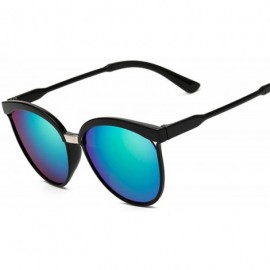 Square Fashion Cat Eye Sunglasses Women Oversized Steampunk Vintage Sun Glasses Ladies Retro Er Color Lens - Purple Lens - CJ...
