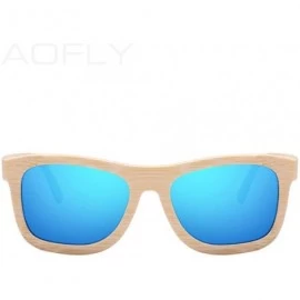 Aviator New Bamboo Sunglasses Men Polarized Sun Glasses For Women Brand C01Brown - C04red - CK18Y5W9WRO $60.01