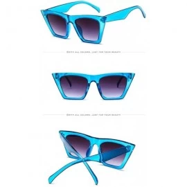 Square Women Sunglasses Oversized Retro PC Frame Vintage Inspired Sunglasses UV Protection Cat Eye Square Sun Glasses - CV190...