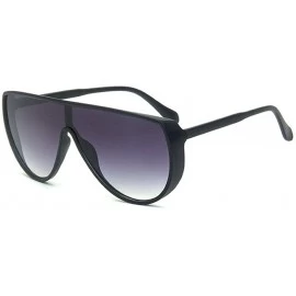 Goggle 2020 New Trend Sunglasses Female One-piece Sunglasses Big Frame Retro Flat Top Sunglasses Mens Goggle - C1192RZ8ZKN $1...
