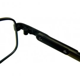 Rectangular New Optic Rx Prescription Eyeglasses - Hunter (52-16-140) - Matte Black - CA118EK2MEH $25.08