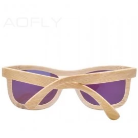Aviator New Bamboo Sunglasses Men Polarized Sun Glasses For Women Brand C01Brown - C04red - CK18Y5W9WRO $60.01