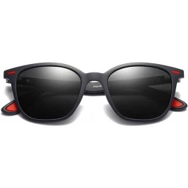 Square Hot Sale Sunglasses Men Polarized Tr90 Driving Square Sun Glasses Male TAC Lens - Dark Blue - C918KNOAZQY $12.43