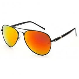 Aviator Fishing glasses polarized sunglasses outdoor riding - Reflective Orange Color - CY12JH973AZ $34.40