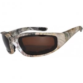 Sport Motorcycle CAMO Padded Foam Sport Glasses Colored Lens One Pair - Camo2_brown_lens_brown - CN1832L4K7Y $17.23