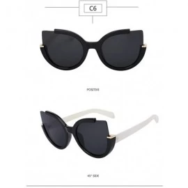 Rimless Cat Eye New Sunglasses for Women Women Fashion Trendy Sun Glasses UV400 Points Cateye Retro Female Eyewear - CK18RDYI...