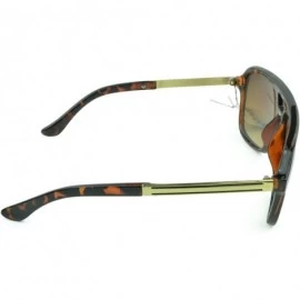 Sport Oversized Aviator Style Unisex Sunglasses - Pure Tortoise - CR129IJX7OB $7.00
