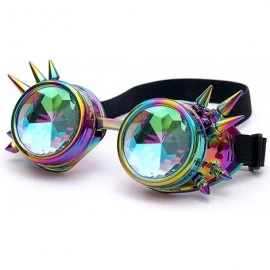 Sport Colorful Glasses Rave Festival Party Sunglasses Vintage Eyewear Diffracted Lens - Multicolor - CV18UD45OD8 $29.99
