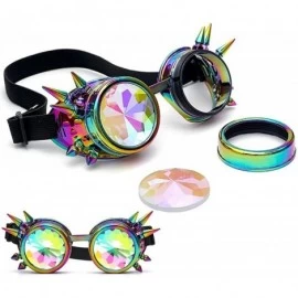 Sport Colorful Glasses Rave Festival Party Sunglasses Vintage Eyewear Diffracted Lens - Multicolor - CV18UD45OD8 $15.19