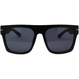 Square Stylish Square Sunglasses Unisex Designer Fashion Shades UV 400 - Matte Black (Black) - CQ195M3WZD9 $21.68