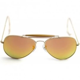 Oversized Glass Lens Aviation Sunglasses Polarized Men Women 58Mm Pilot Classic Brand Glasses Uv400 - Silver Glass - C218W8X7...