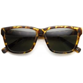 Wayfarer Retro Fashion Modified Squared Frame Wayfarer Sunglasses (Tortoise) - C311E4DY5NJ $10.61