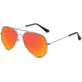 Round Fashion Retro Round Sunglasses Unisex Adult Polarized Driving Anti-UVA UVB Sunglasses - Purple-red - CN18X660QG7 $23.08