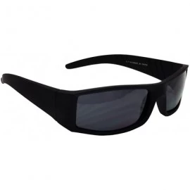 Square Elegant Men's Rectangular Black Sunglasses With Free Carrying Pouch - C618500EOND $12.63