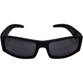 Square Elegant Men's Rectangular Black Sunglasses With Free Carrying Pouch - C618500EOND $12.63