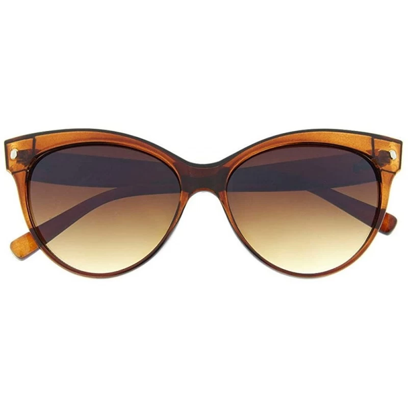 Cat Eye 1 Pcs Cat Eye Sunglasses Retro Designer Vintage Fashion Shades - Choose Color - Brown - CV18M8EOTTY $10.95