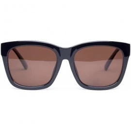 Square Linno Polarized Square Sunglasses Women Vintage Sunglasses 100% UV protection - Brown - CS18KXC9TT6 $7.18