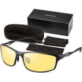 Sport Anti-Glare Polarized Yellow Lens Day & Night Driving Glasses for Men & Women - Yellow - CE18T4I240W $31.07