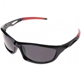 Sport Cycling Sunglasses Polarized Unisex Spectacles Protection Driving Outdoor Sports - Grey(red Legs) - CZ18K67HWEL $15.31