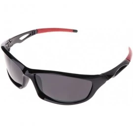 Sport Cycling Sunglasses Polarized Unisex Spectacles Protection Driving Outdoor Sports - Grey(red Legs) - CZ18K67HWEL $7.13