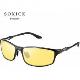 Sport Anti-Glare Polarized Yellow Lens Day & Night Driving Glasses for Men & Women - Yellow - CE18T4I240W $31.07