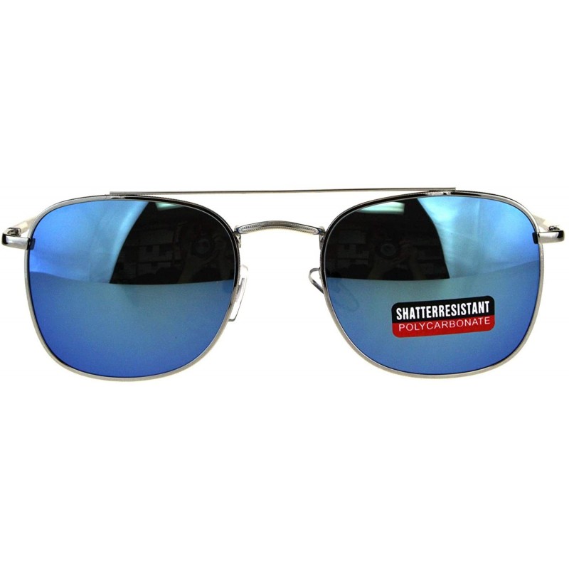 Unisex Designer Style Sunglasses Square Aviators Spring Hinge UV 400 ...