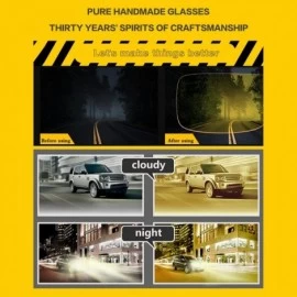 Sport Anti-Glare Polarized Yellow Lens Day & Night Driving Glasses for Men & Women - Yellow - CE18T4I240W $52.48