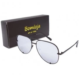 Aviator A8925 Aviator Sunglasses for Women UV400 Protection Shades 54MM - Silver - C418GMTS8SA $9.64