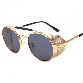 Goggle Steampunk Sunglasses Fashion Glasses - C1 Black Gray - C418XA78UD8 $36.19