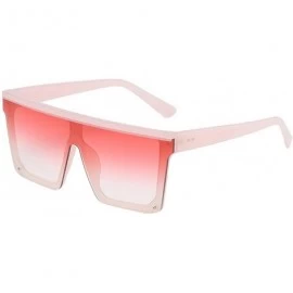 Wayfarer Oversized Square Sunglasses Men Women Vintage Metal Frame Goggles Colored Lens Eyewear - CF18Z35NN8O $18.22