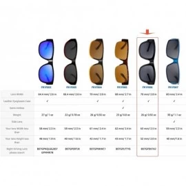 Oversized High Definition Polarized Wrap Around Shield Sunglasses for Glasses - Leather Eyeglasses Case - CP18QXHKHQ0 $16.17