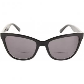 Cat Eye Cat Eye Bifocal Reading Sunglasses Readers for Women [Black - 1.50] - Black - CB18D08N7AX $21.11