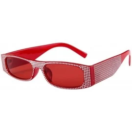 Square Cool Sunglasses-Vintage Retro Glasses Unisex Fashion Small Frame Sunglasses Eyewear (H) - H - CP18R67TZXH $17.53