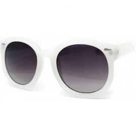 Oval JP7155 Tinted Candy Matte Finish Flash Retro Funky Sunglasses - Matte Finish - CR184YS276T $24.31