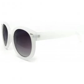 Oval JP7155 Tinted Candy Matte Finish Flash Retro Funky Sunglasses - Matte Finish - CR184YS276T $14.13